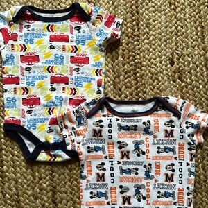 Two Baby Boy Disney Onesies